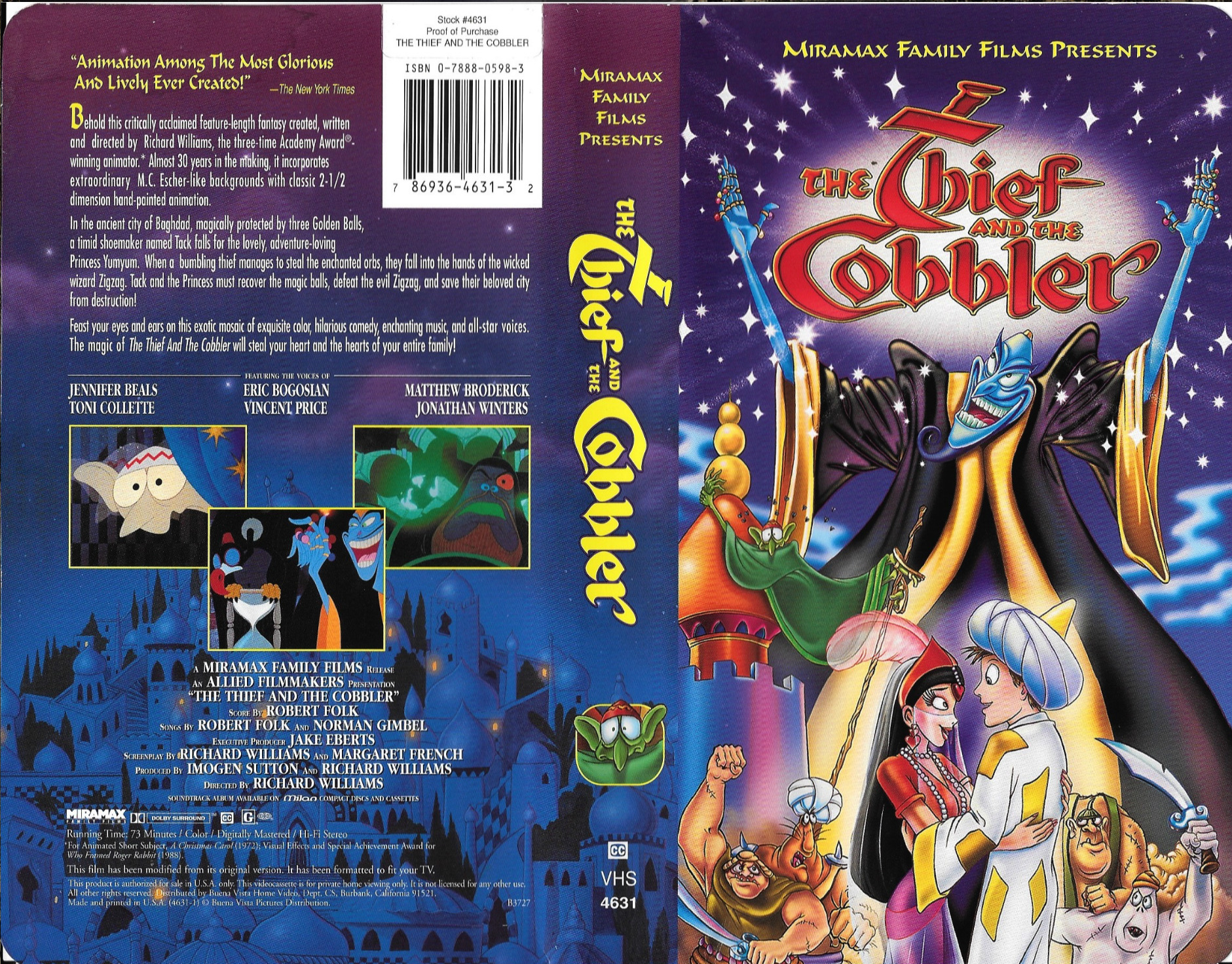the thief and the cobbler miramax full movie